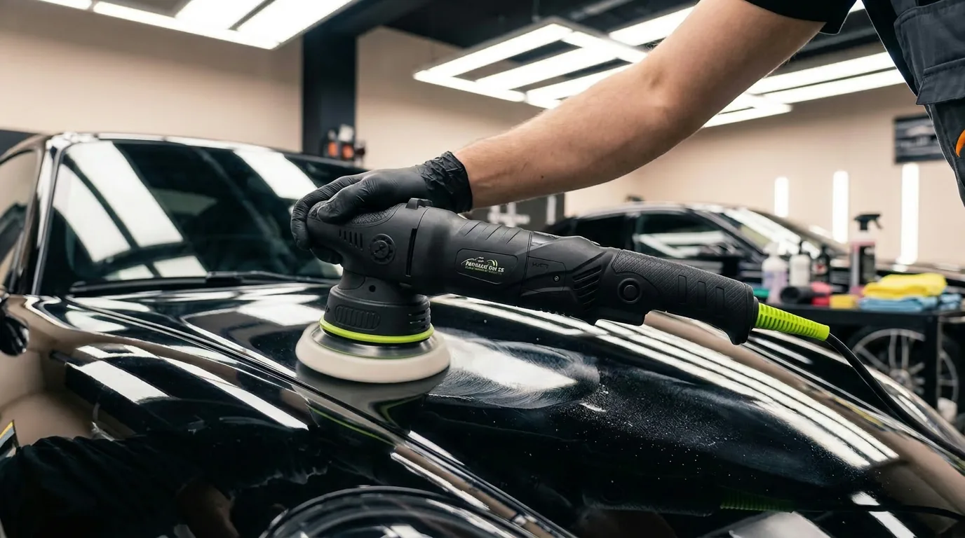 Profiline GM25 in action — professional car polishing